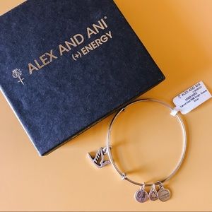 Alex And Ani Sacred Dove Bracelet in Silver
